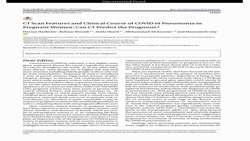 COVID-19 Pneumonia in Pregnant Women